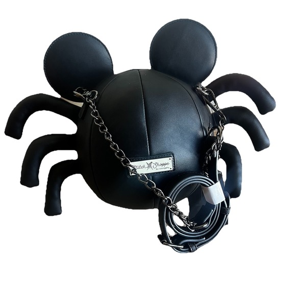 Disney Mickey Mouse Glow-in-the-Dark Spider Crossbody Loungefly Stitch Shoppe - Picture 5 of 12